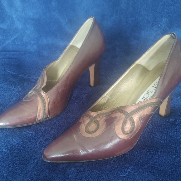 7 1/2 leather brown & copper Shoes - Picture 11 of 14